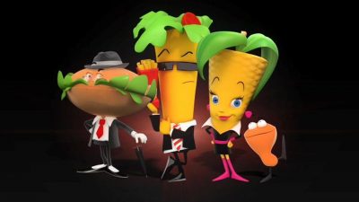 Personnages dessins animés KFC
