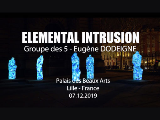 Mapping Objet – Statues Eugène Dodeigne du palais des Beaux Arts de Lille – Mars 2019