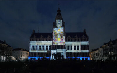 Timelapse, Hôtel communal, Schaerbeek, Belgique, février 2023