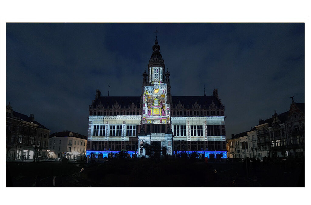 Timelapse, Hôtel communal, Schaerbeek, Belgique, février 2023