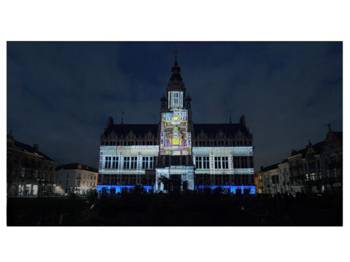 Timelapse, Hôtel communal, Schaerbeek, Belgique, février 2023