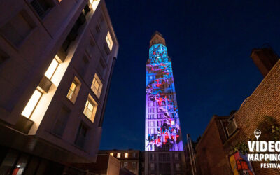Light Beam, Tour Perret, Amiens, octobre 2023