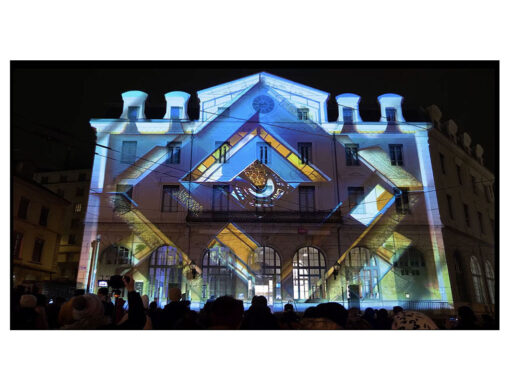 Fête des Lumières, Nouvelle Vague, Sur’impressions, gare Saint Paul, Lyon, France, décembre 2024