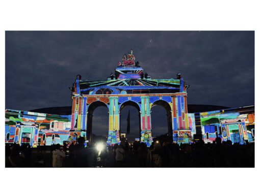 DOOM SCROLL ODYSSEY, Arcades du Cinquantenaire, Bruxelles, Belgique – février 2024