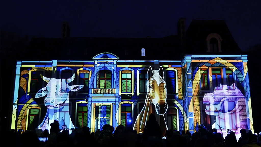 Si Roncq m’était contée, Hôtel de ville, Roncq, France, décembre 2023